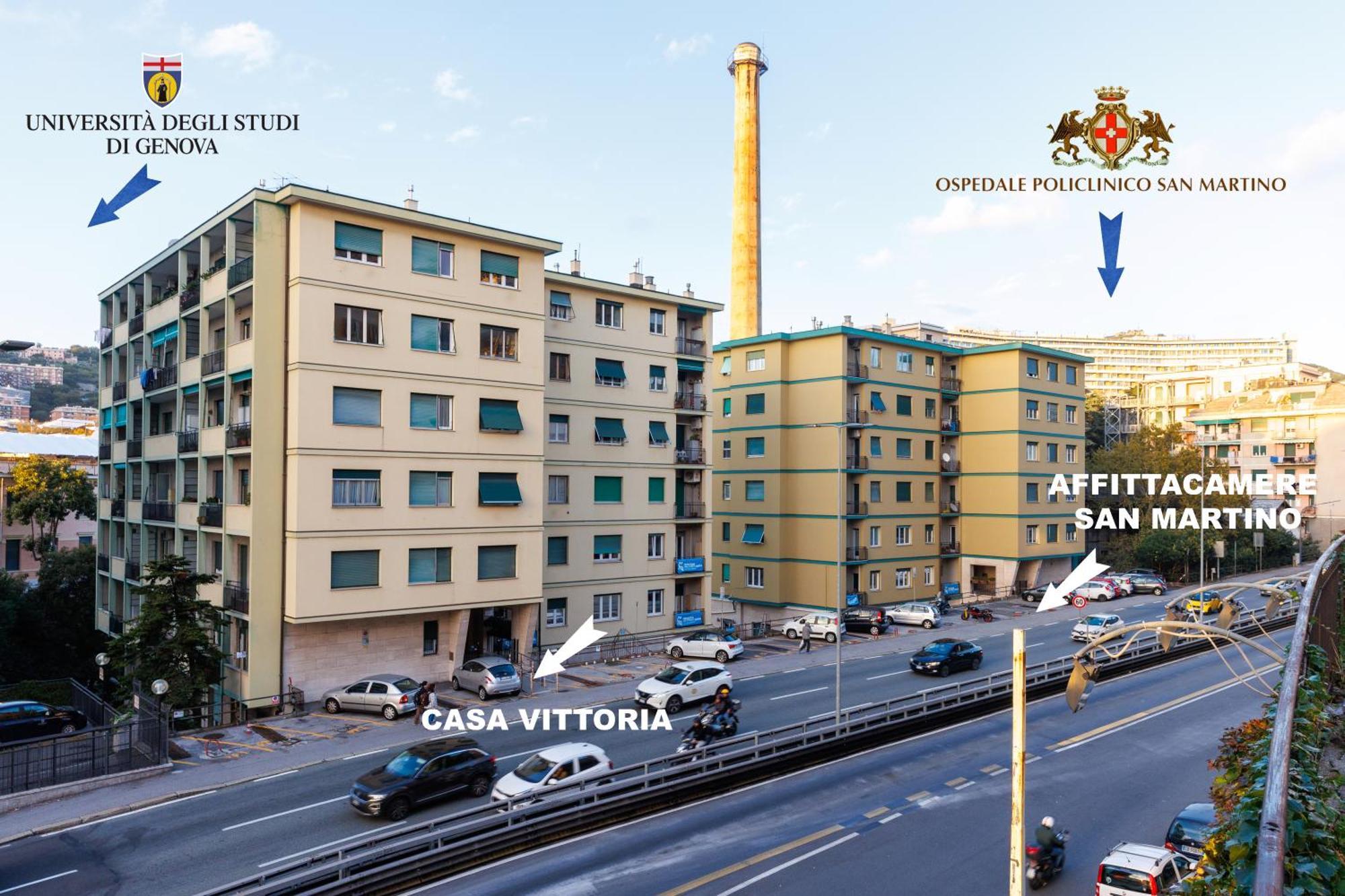 Casa Vittoria Di San Martino Affittacamere Genua Buitenkant foto